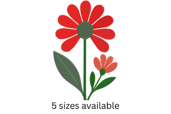 Double Daisy Flower Embroidery Design Review for Boutique Sweatshirts