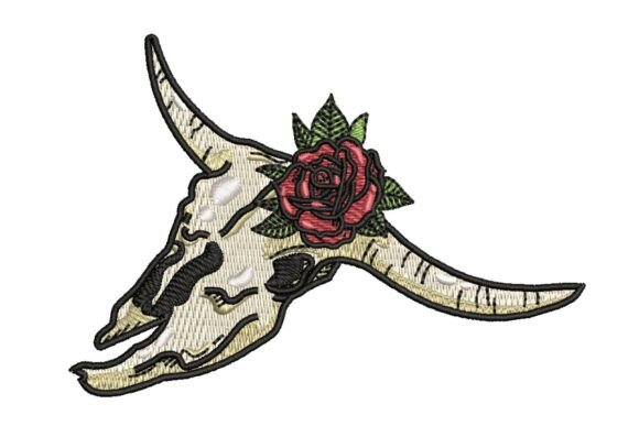 Floral Longhorn Skull: A Designer's Stitch Review