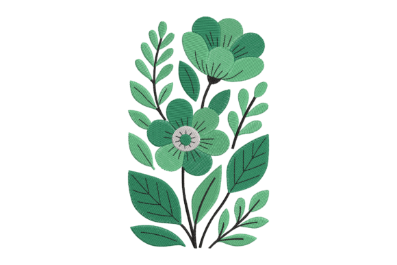 Green Floral Embroidery Design: A Review for Gift Makers and Craft Sellers