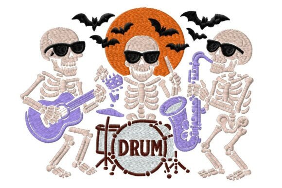 Halloween Skeleton Band Embroidery: A Maker's Review