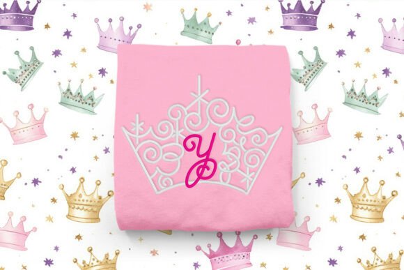 Magical Tiara with Letter Y Embroidery