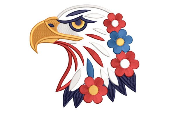Patriotic Eagle Floral Embroidery Review for Business Use
