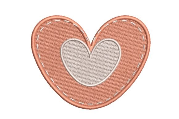 Stitched Heart with Inner Heart Design Review